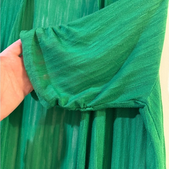 Catherines lightweight cardigan size 1x in Kelly green - Picture 4 of 5